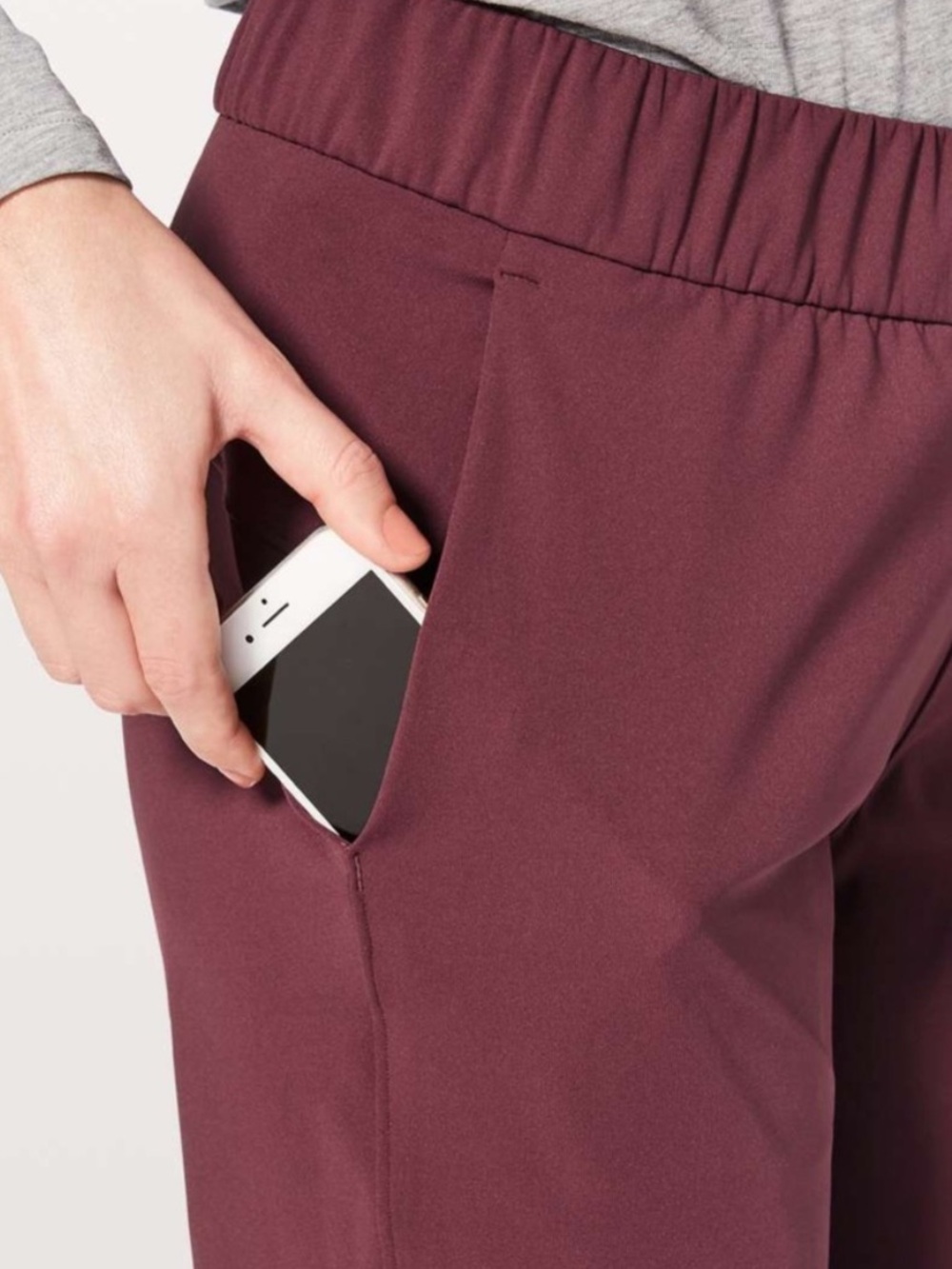 Lululemon On The Fly Pants Maroon Burgundy Size 6 - Picture 15 of 15